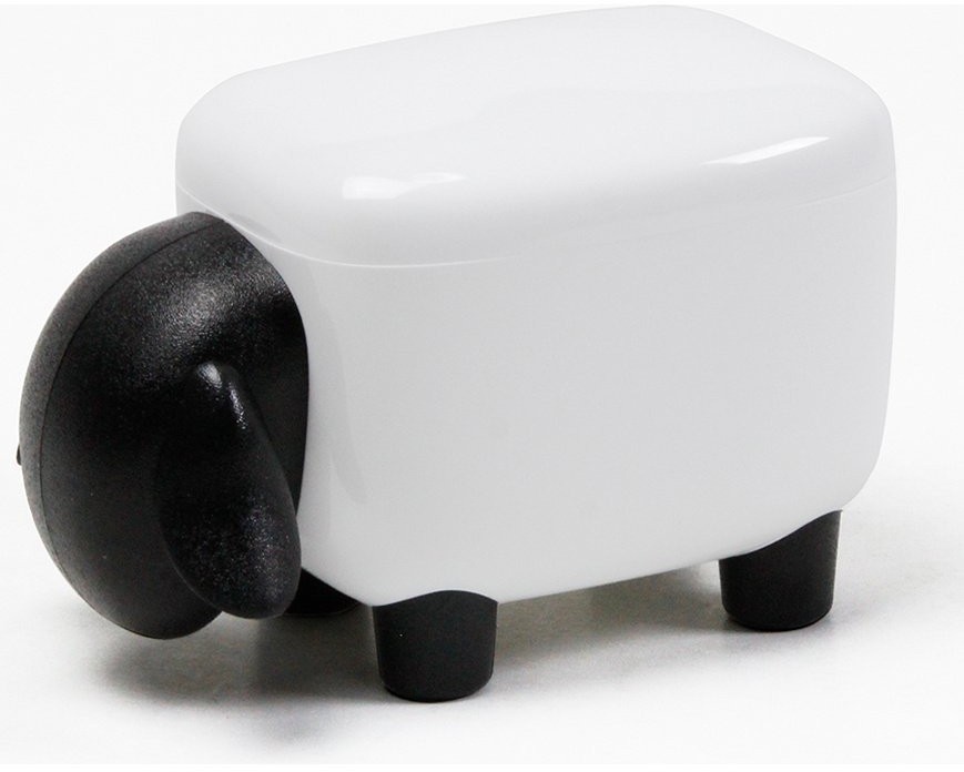 Контейнер для мелочей sheepshape, черный с белой крышкой (59840)