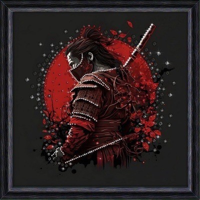 Картина Ниндзя 2024 с кристаллами Swarovski (3058)