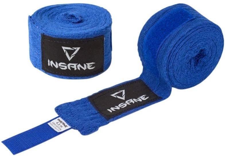 Бинт боксеркий INSANE CRUSHER, хлопок, синий, 3,5 м (2114220)