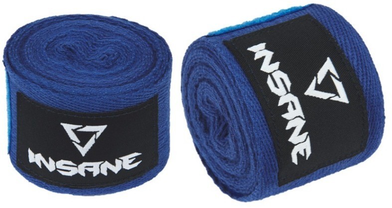 Бинт боксеркий INSANE CRUSHER, хлопок, синий, 3,5 м (2114220)