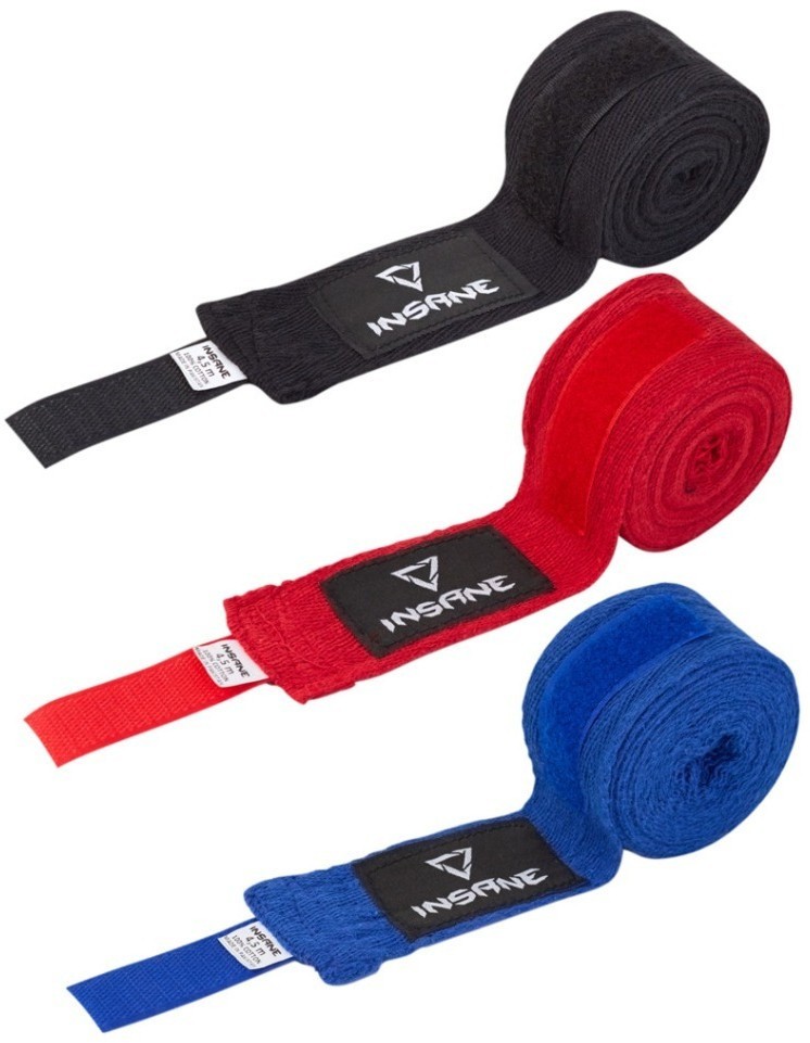 Бинт боксеркий INSANE CRUSHER, хлопок, синий, 3,5 м (2114220)