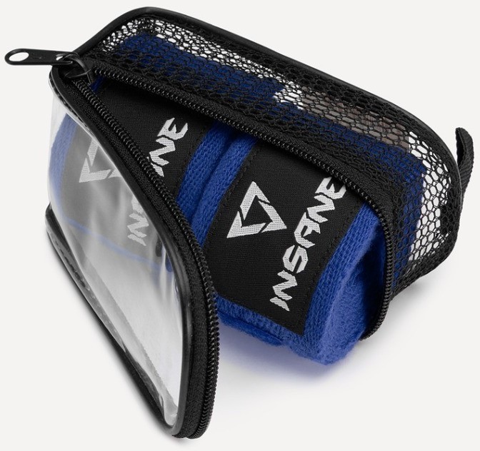 Бинт боксеркий INSANE CRUSHER, хлопок, синий, 3,5 м (2114220)