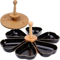 Менажница с ручкой вращающаяся 6 секции LORAINE (12116)