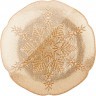 Тарелка акцентная "snowflake" gold 21см АКСАМ (339-233)