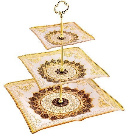 Этажерка 3 уровня, квадрат (7021-32)