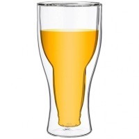 Стакан с двойными стенками &quot;double-wall&quot; 380 мл. диаметр=8,5 см. высота=17,5 см Agness (250-107)