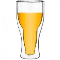 Стакан с двойными стенками &quot;double-wall&quot; 380 мл. диаметр=8,5 см. высота=17,5 см Agness (250-107)