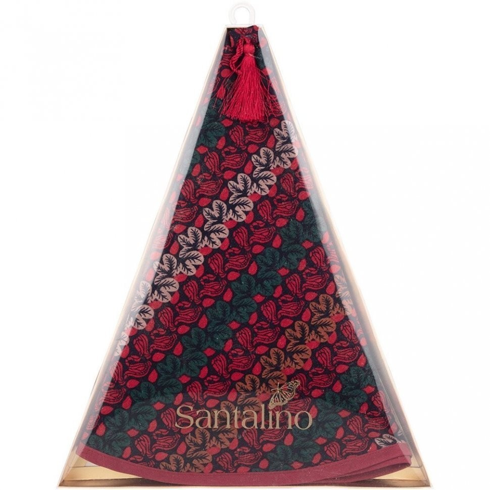 Полотенце круглое кухонное d75см "камила", 100% хлопок, бордовый SANTALINO (850-460-42)