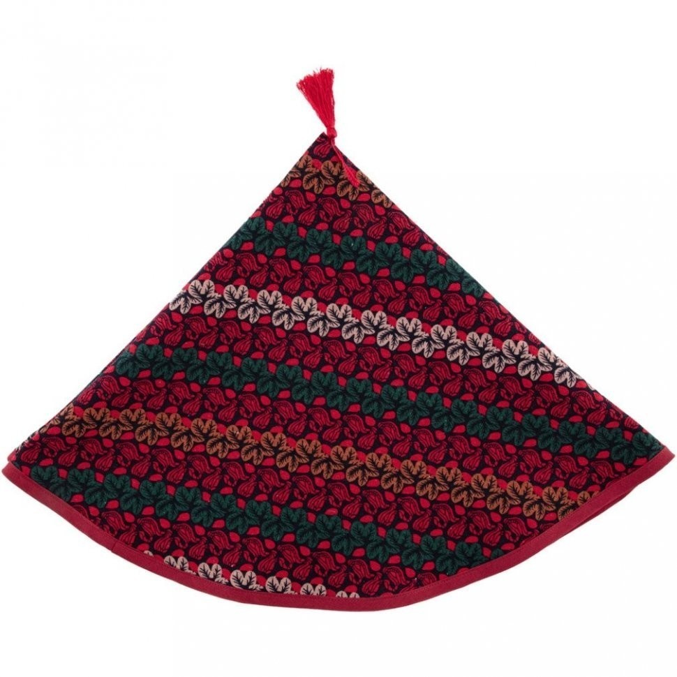 Полотенце круглое кухонное d75см "камила", 100% хлопок, бордовый SANTALINO (850-460-42)