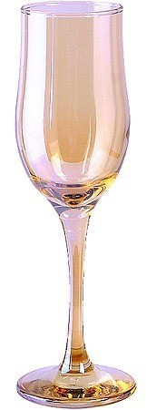 Набор бокалов для шампанского из 6 шт 200 мл Золотистый мёд (ME160-05)