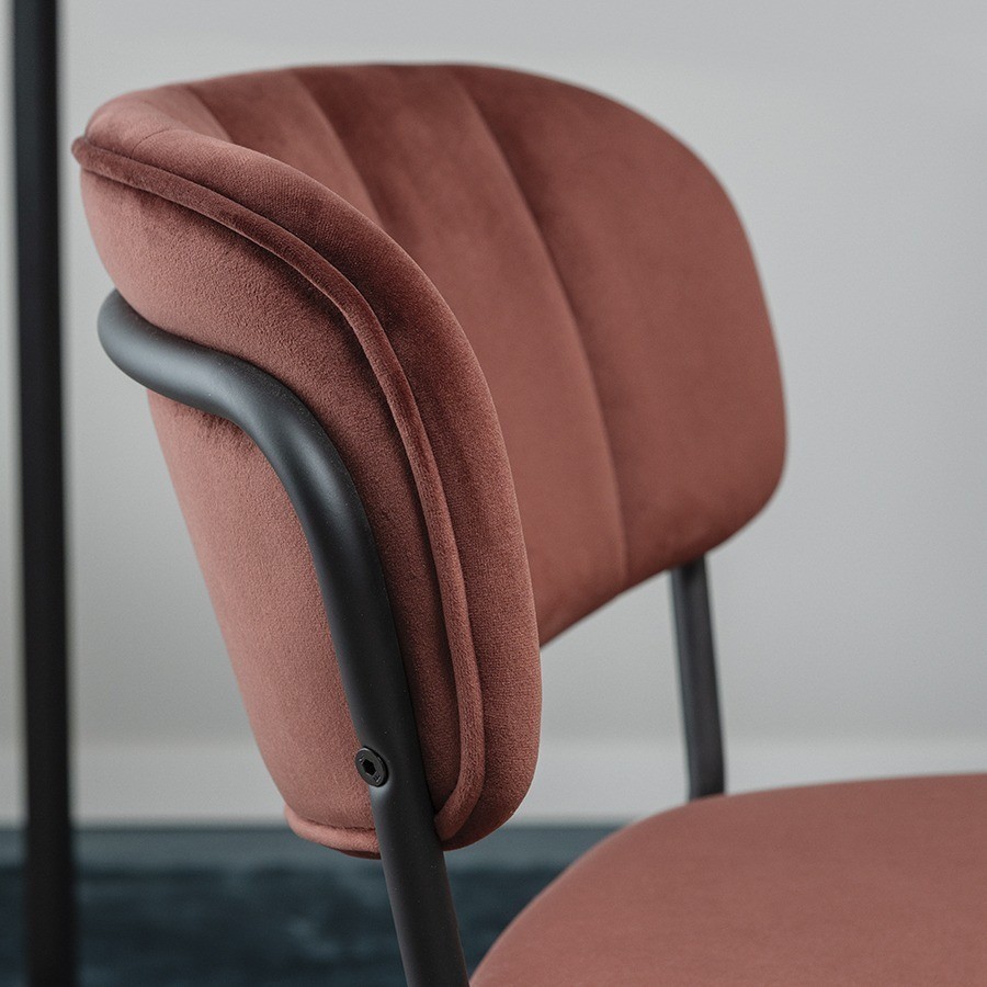 Стул барный eirill, велюр, кирпичный (75785)