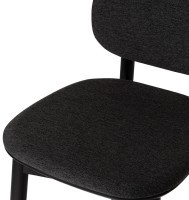 Стул барный с обивкой saga, рогожка, темно-серый (79958)