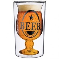 Стакан с двойными стенками &quot;double-wall&quot; 320 мл. диаметр=8,5 см. высота=14,5 см. Agness (250-114)