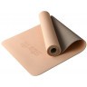 Коврик для йоги и фитнеса STARFIT FM-201, TPE, 183x61x0,4 см, персиковый/серый (2108059)