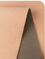 Коврик для йоги и фитнеса STARFIT FM-201, TPE, 183x61x0,4 см, персиковый/серый (2108059)