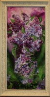 Картина Сирень с кристаллами Swarovski (1488)