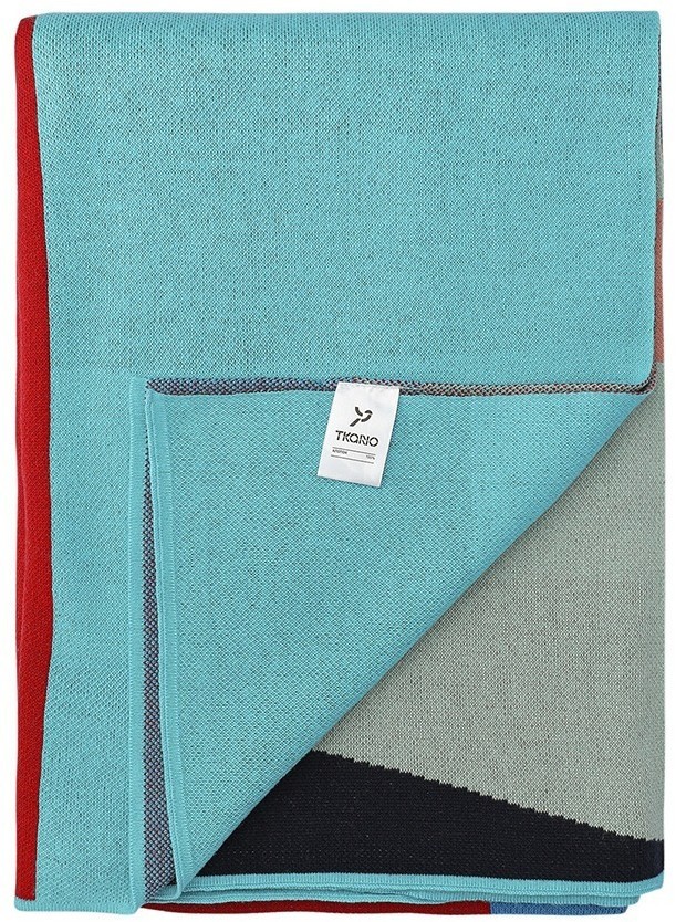 Плед из хлопка по мотивам нанайских орнаментов из коллекции cultural heritage, 130х180 см (76781)