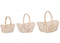 Набор корзин из 3-х шт. l:46*34*20/39, m:38x28.5x12.5x18x32.5, s:30*23*15/27 см Lefard (177-135)