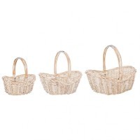 Набор корзин из 3-х шт. l:46*34*20/39, m:38x28.5x12.5x18x32.5, s:30*23*15/27 см Lefard (177-135)