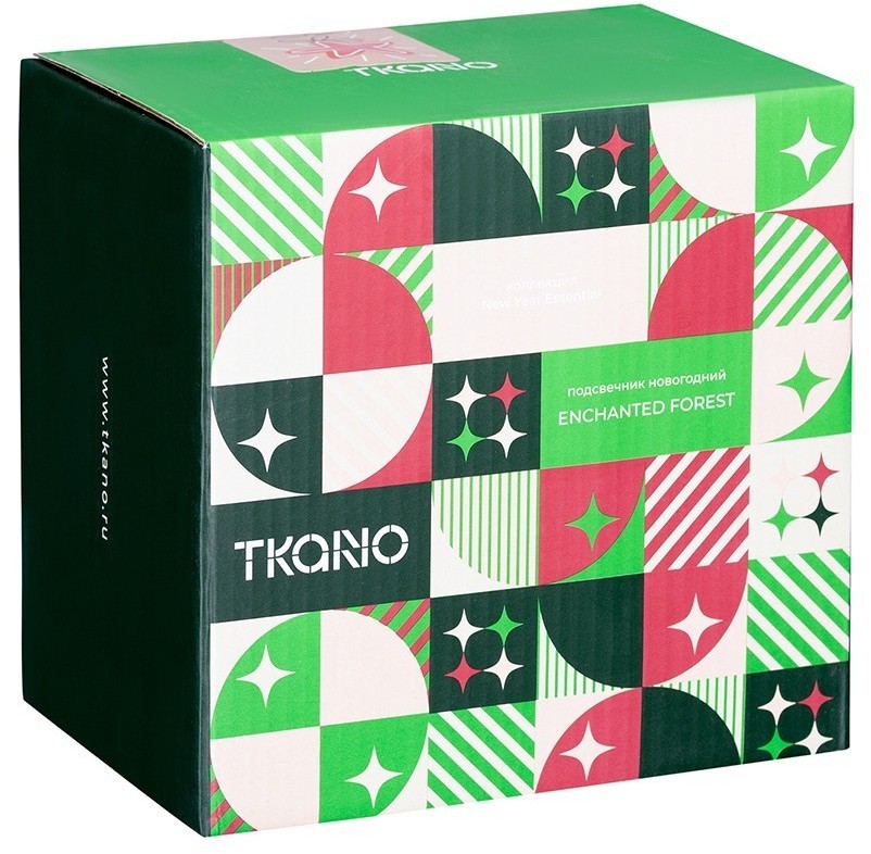 Подсвечник новогодний enchanted forest из коллекции new year essential, 14 см (78342)