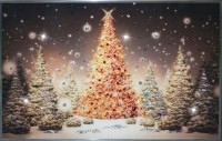 Картина Новогодняя елка с кристаллами Swarovski (1386)