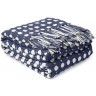 Покрывало из хлопка polka dots темно-синего цвета из коллекции essential, 180х250 см (76960)