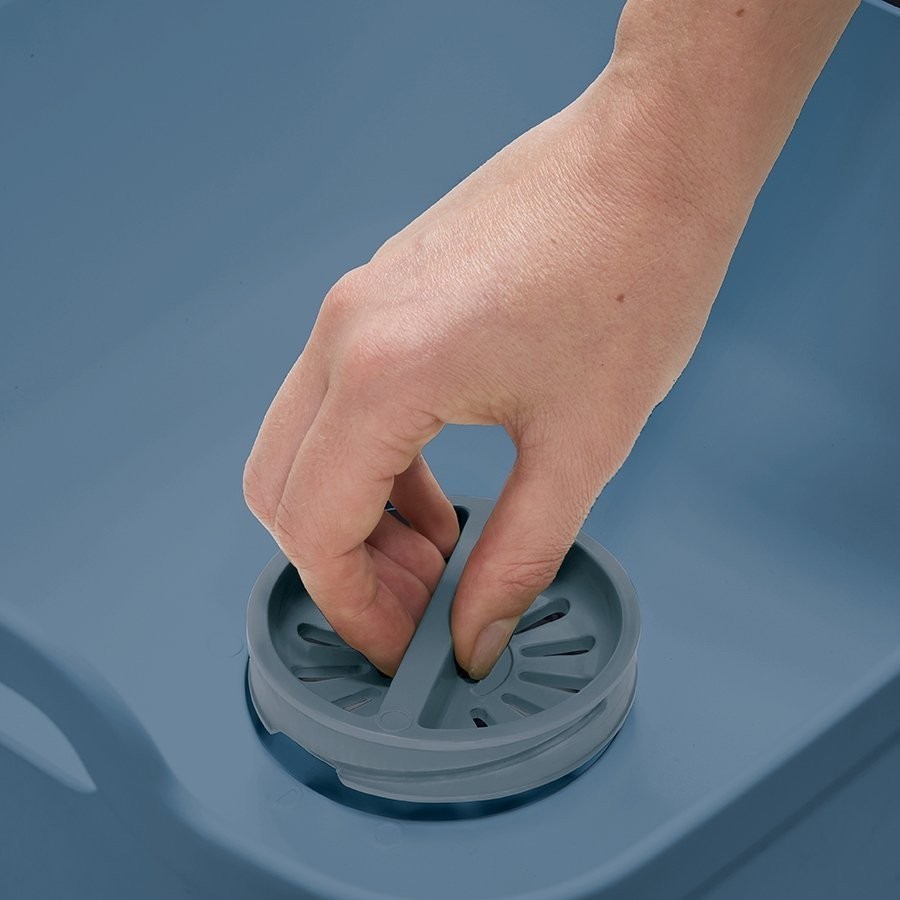 Контейнер для мытья посуды wash&drain™, синий (71220)