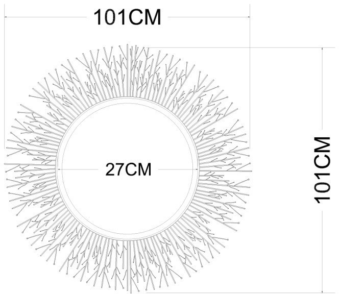 Зеркало декоративное d101см (TT-00001366)