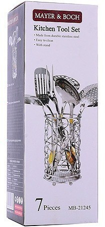 Набор кухонных принадлежностей + подставка 7 предметов MAYER BOCH (21245)