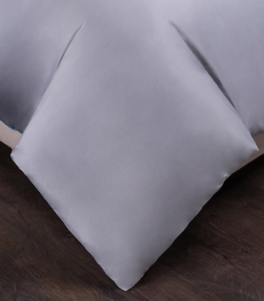 Кпб 2х сп "мозаика" хлопок 100%,фуксия+серый, сатин, SANTALINO (985-024)