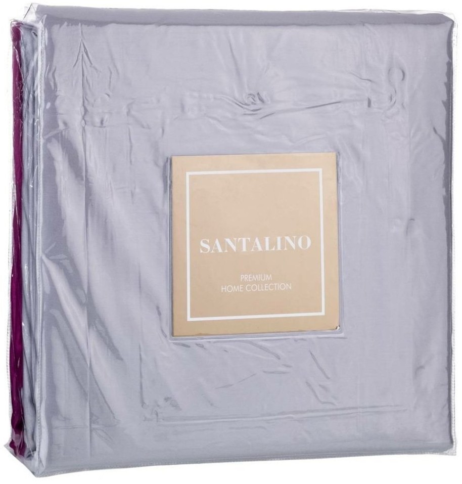 Кпб 2х сп "мозаика" хлопок 100%,фуксия+серый, сатин, SANTALINO (985-024)