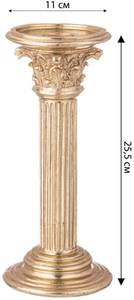 Подсвечник коллекция "рококо", 11*11*24,5cm Lefard (504-414)