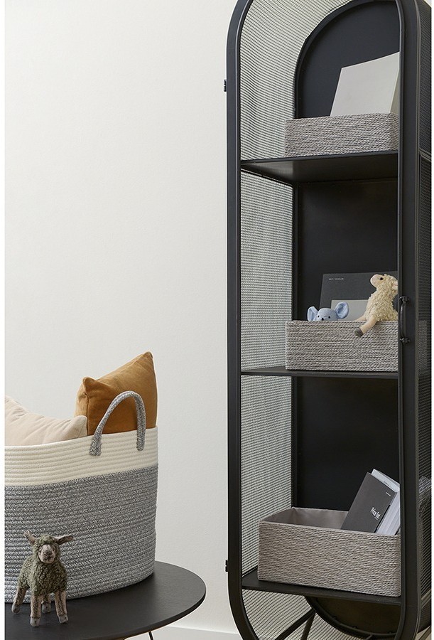 Корзина для хранения lian, 26х16х10 см, светло-серая (74854)