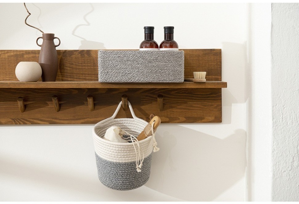 Корзина для хранения lian, 26х16х10 см, светло-серая (74854)