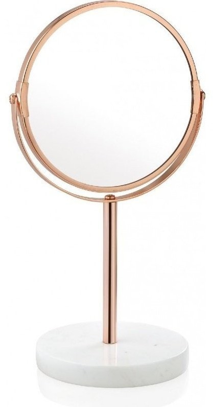 Andrea House Зеркало настольное White Marble and Copper BA16115