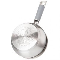 Ковш agness со стекл. крышкой серия apple 1,9 л. 16x9.5 см цвет: серый (937-361)