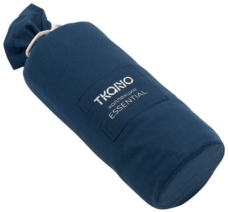 Простыня на резинке темно-синего цвета из коллекции essential, 180х200х30 см (73742)