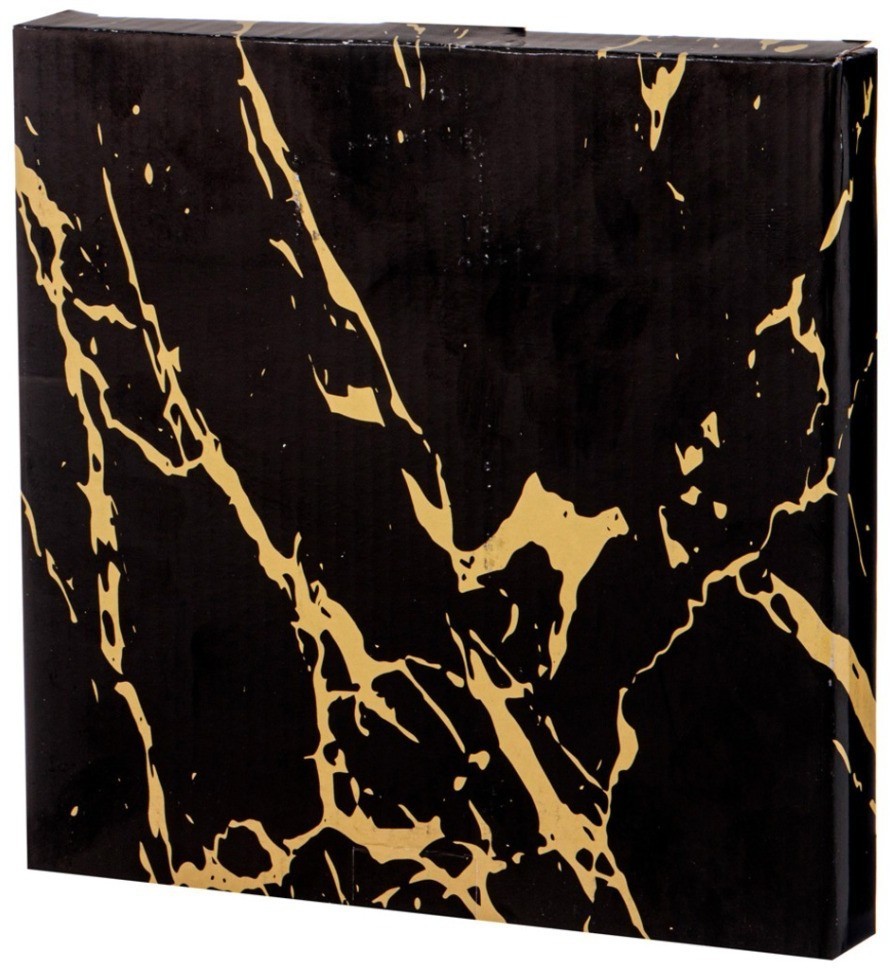 Тарелка закусочная коллекция "золотой мрамор" диаметр 20 см 19,5*19,5*2,2см Lefard (155-728)