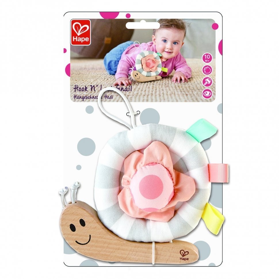 Серия Пастель Игрушка подвесная для новорожденных "Улитка Соня" (цвет в ассортименте) (E8519_HP)