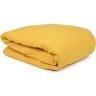 Комплект постельного белья полутораспальный горчичного цвета из органического стираного хлопка из коллекции essential (69368)