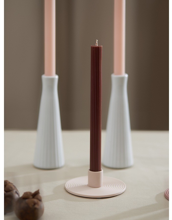 Набор из двух свечей коричневого цвета из коллекции edge, 24,5 см (77660)