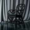 Полукресло FG-30569, ротанг, текстиль, Black, ROOMERS FURNITURE