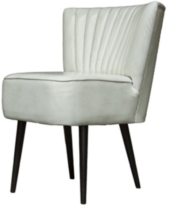 Стул Майк MIKE DINING/ANTIQUE WHITE, каркас массив дуба, обивка натуральная кожа, Antique white, ROOMERS FURNITURE