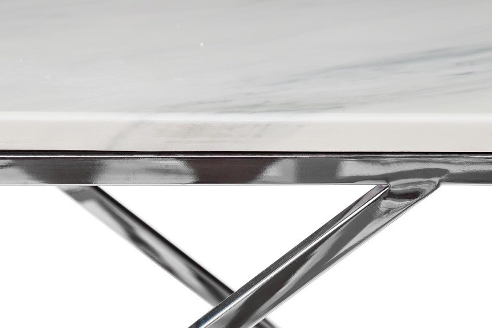 Стол журнальный иск.мрамор/темн.хром 50*50*50см (00003056)