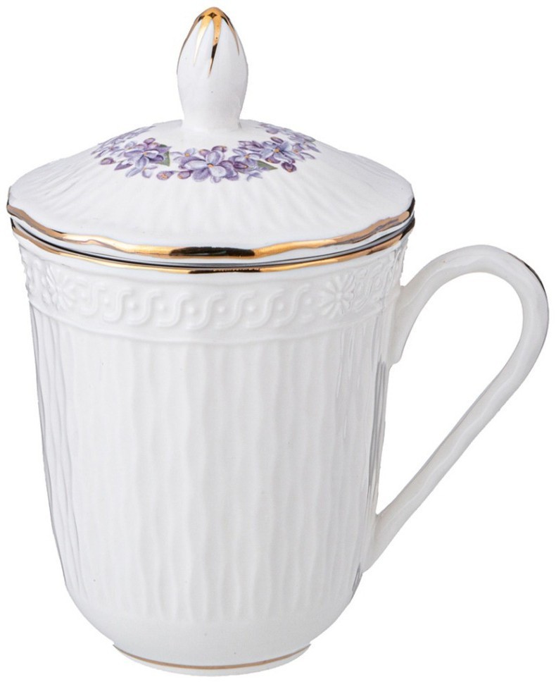 Кружка заварочная lefard "lilac" с крышкой и ситом 350 мл (760-798)