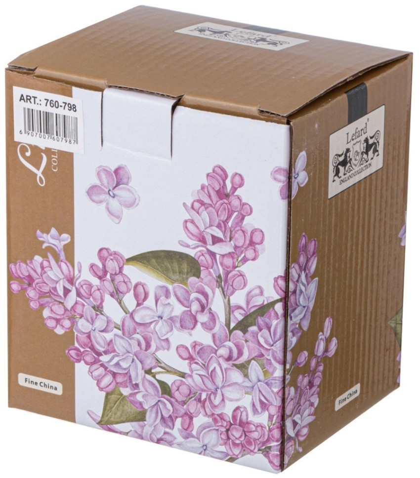 Кружка заварочная lefard "lilac" с крышкой и ситом 350 мл (760-798)