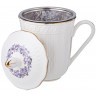 Кружка заварочная lefard "lilac" с крышкой и ситом 350 мл (760-798)