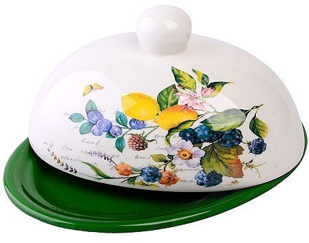 Масленка с крышкой Лесные ягоды с лимонами LORAINE (60148)