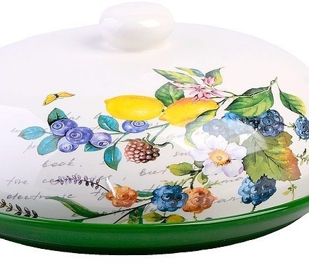 Масленка с крышкой Лесные ягоды с лимонами LORAINE (60148)