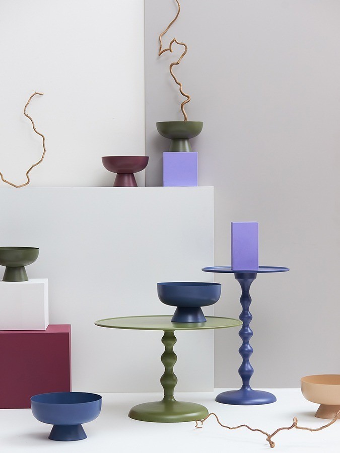 Блюдо на ножке vivlend, D21 см, морские водоросли (78653)